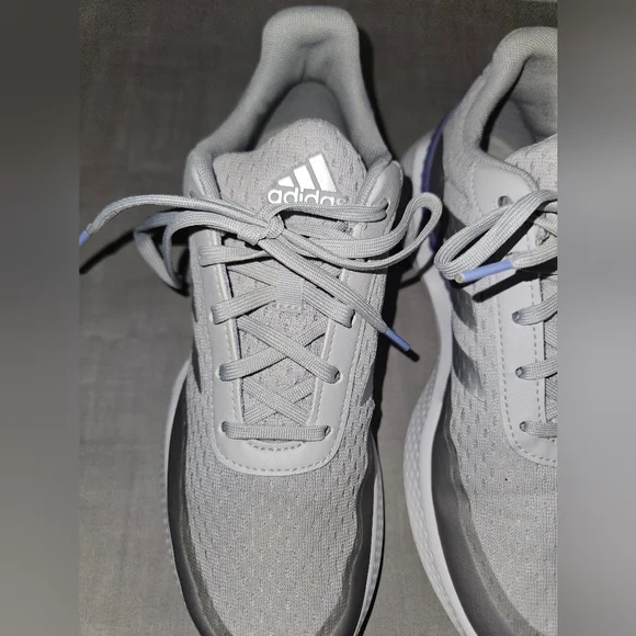 adidas | Shoes | Adidas Gray Athletic Shoes With Modern Mesh Design |  Poshmark